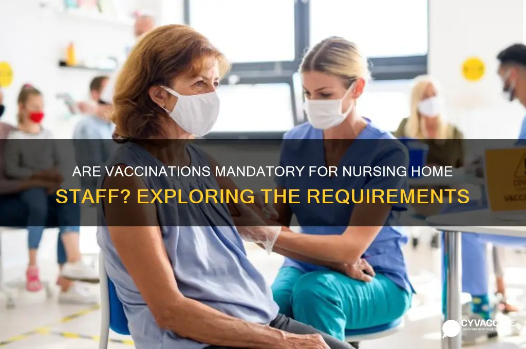 is it mandatory for nursing home employees to be vaccinated