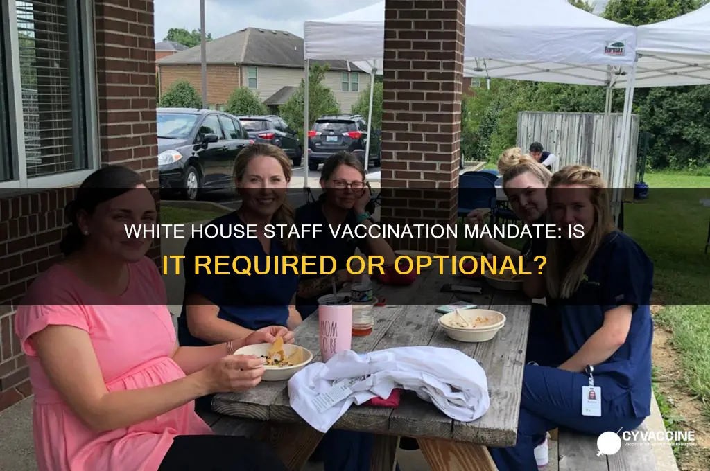 is it mandatory for white house staff to be vaccinated