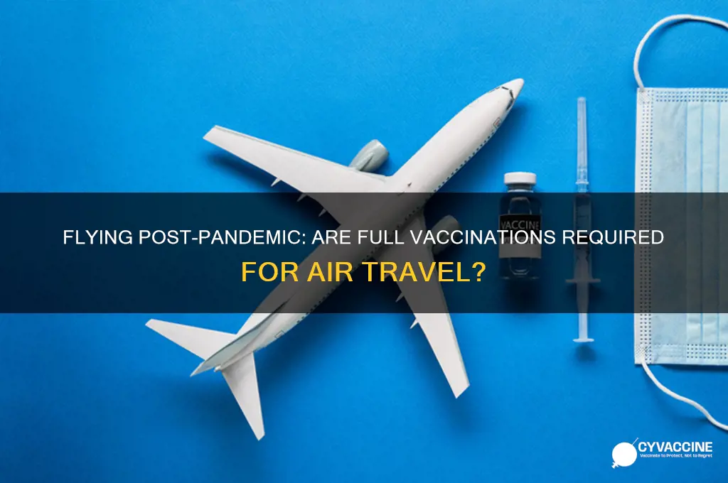is it mandatory to be fully vaccinated to fly