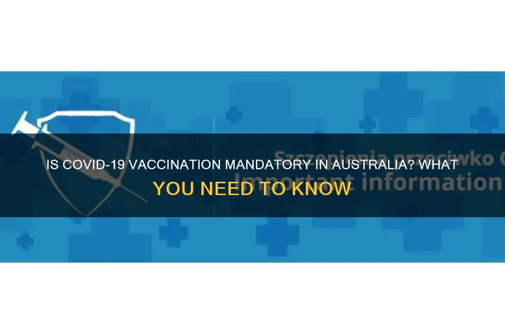is it mandatory to be vaccinated in australia