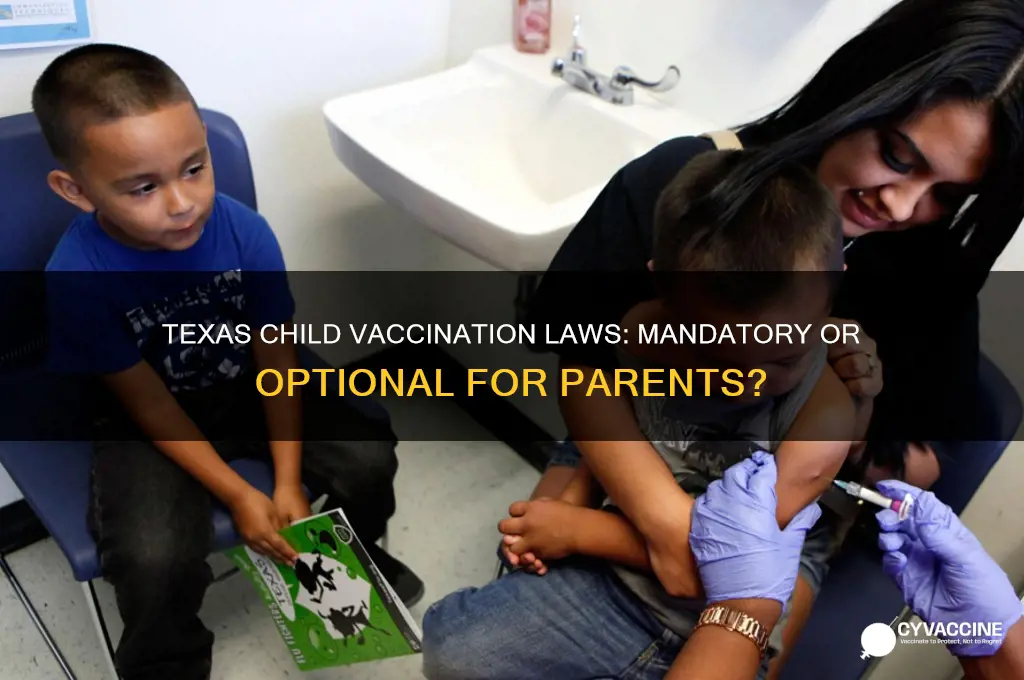 is it mandatory to vaccine your child in texas