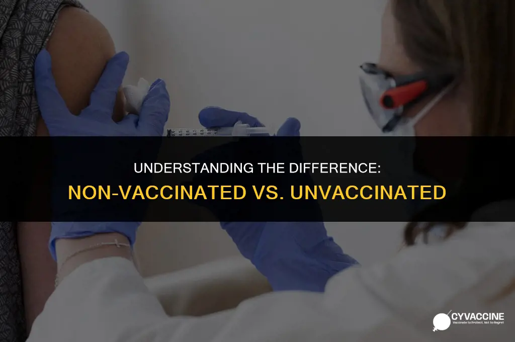 is it non vaccinated or unvaccinated