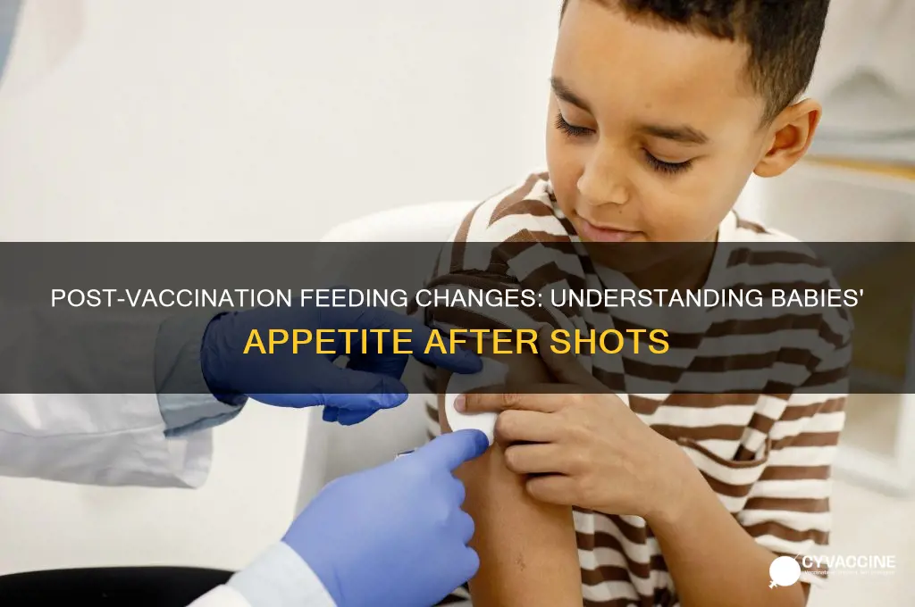 is it normal for babies to eat less after vaccinations