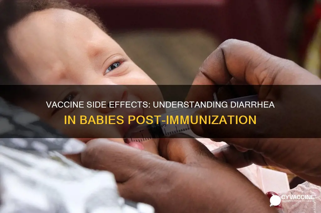 is it normal for babies to have diarrhea after vaccines