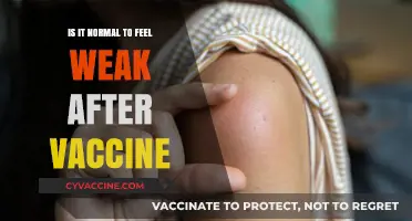Feeling Weak After a Vaccine: Common Side Effects Explained