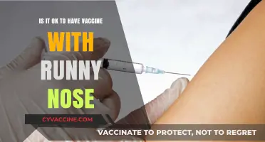 Runny Nose and Vaccines: Is It Safe to Get Your Shot?