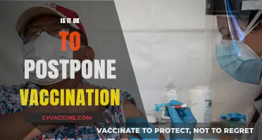 Delaying Vaccination: Weighing the Risks and Benefits