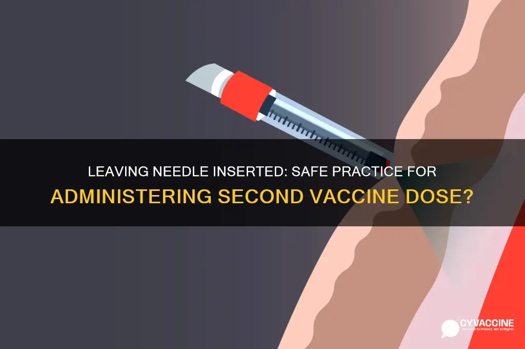 is it okay to leave needle and adminster 2nd vaccine