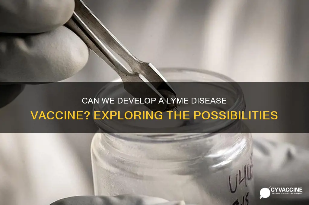 is it possible to create a vaccine for lyme