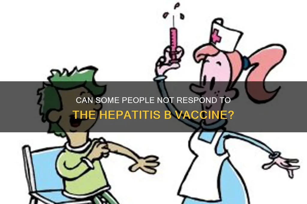 is it possible to not respond to hep b vaccine