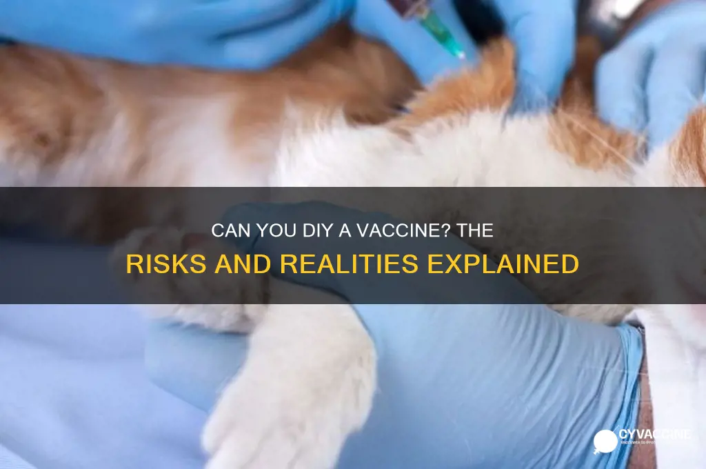 is it possible to produce a vaccine by yourself