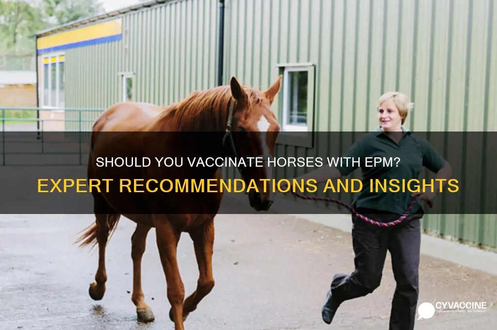 is it recommended to vaccinate a horse with epm