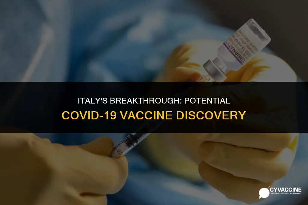 is italy found vaccine for coronavirus