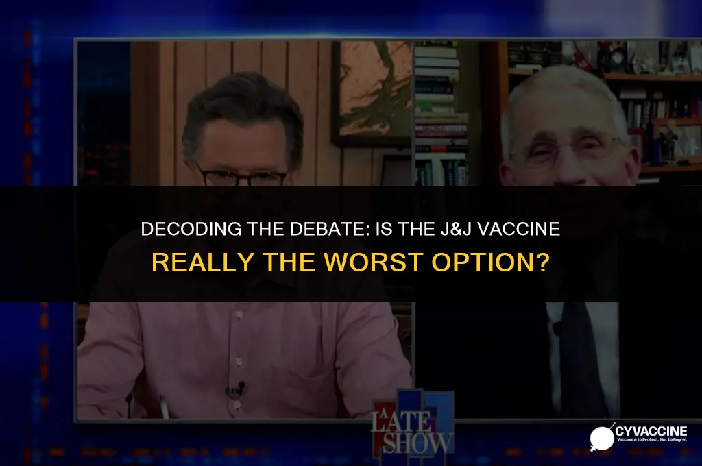 is j&j the worst vaccine