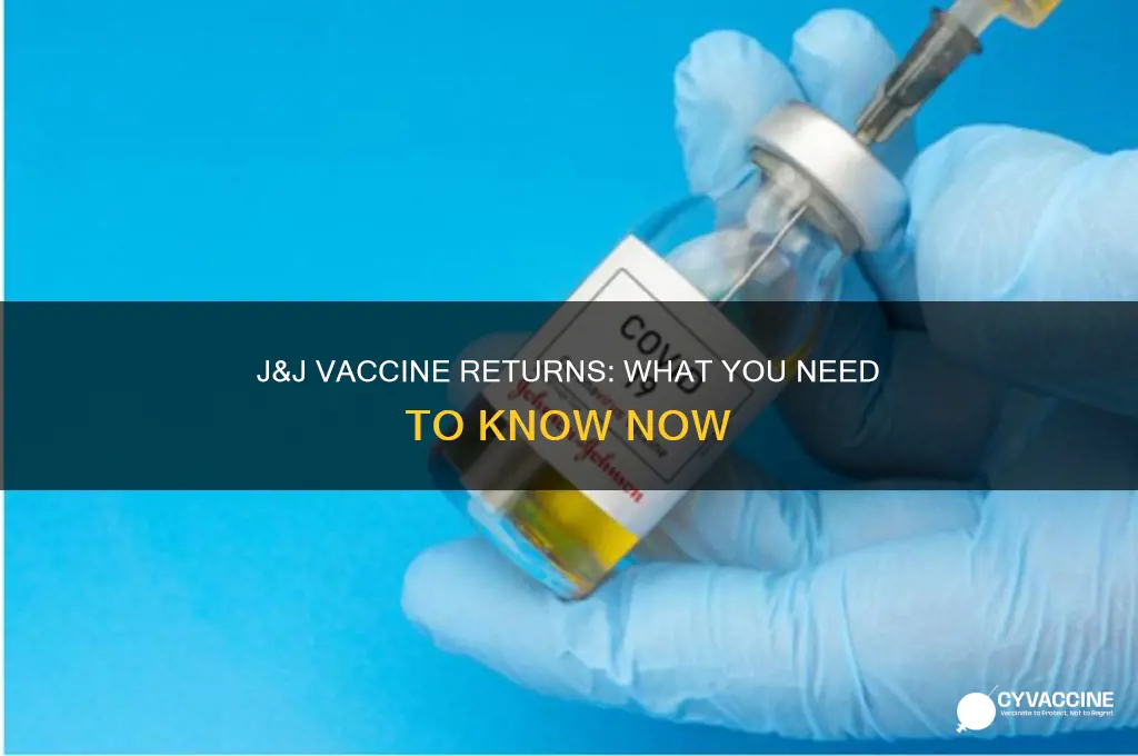 is j&j vaccine back on the market
