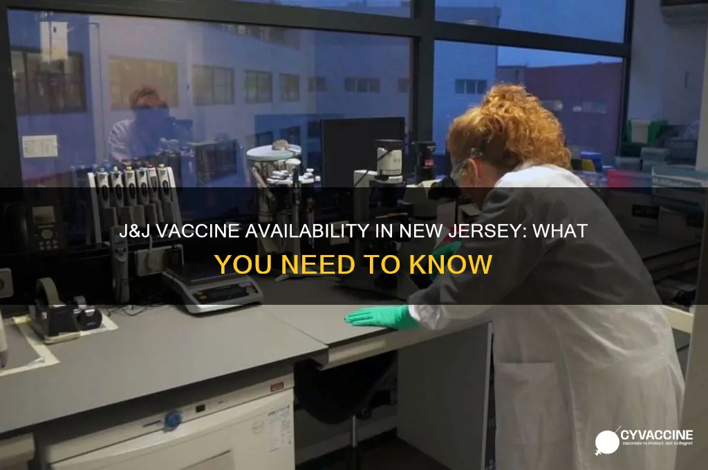 is j and j vaccine available in nj