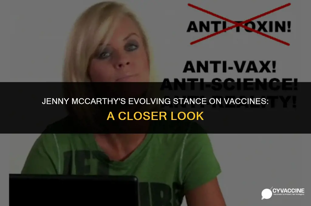 is jenny mccarthy still anti vaccine
