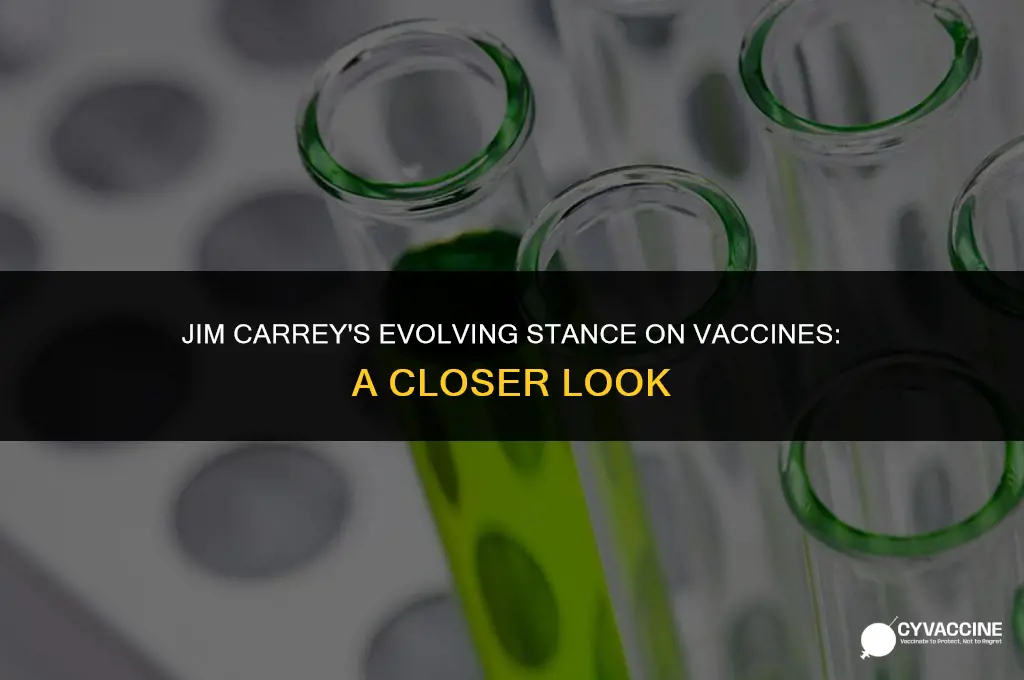 is jim carrey still against vaccines