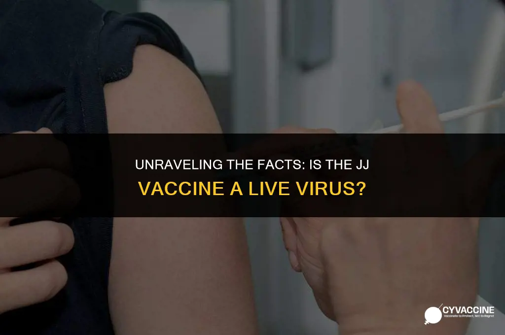 is jj vaccine a live virus