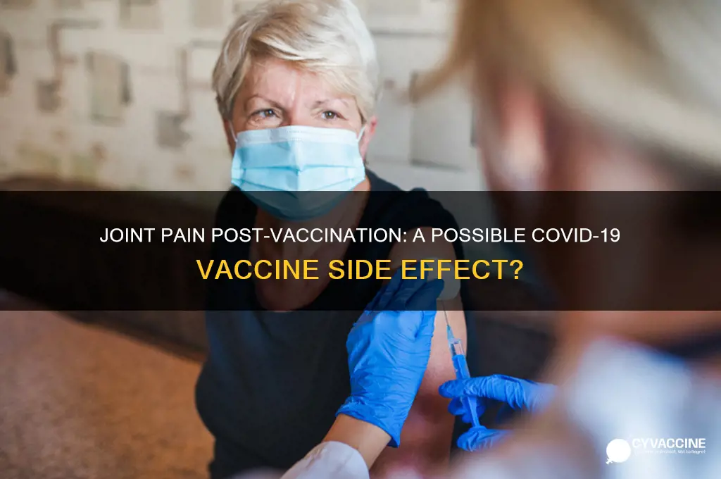 is joint pain a symptom of coronavirus vaccine