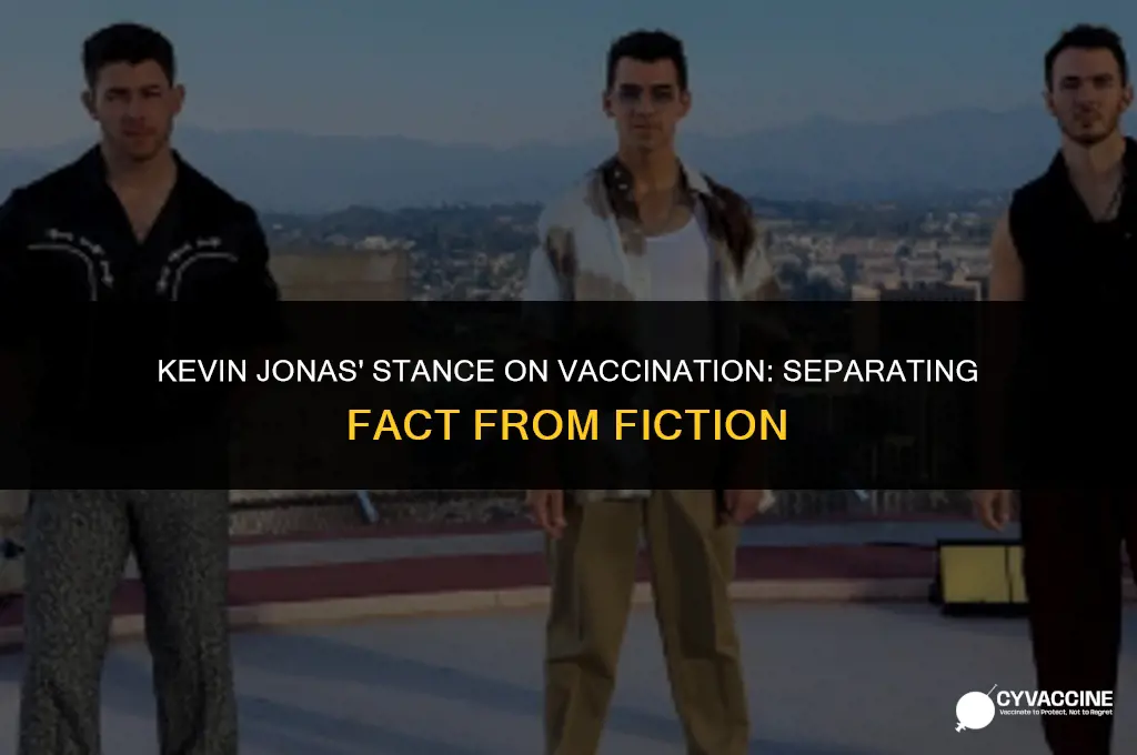 is kevin jonas a anti-vaccination