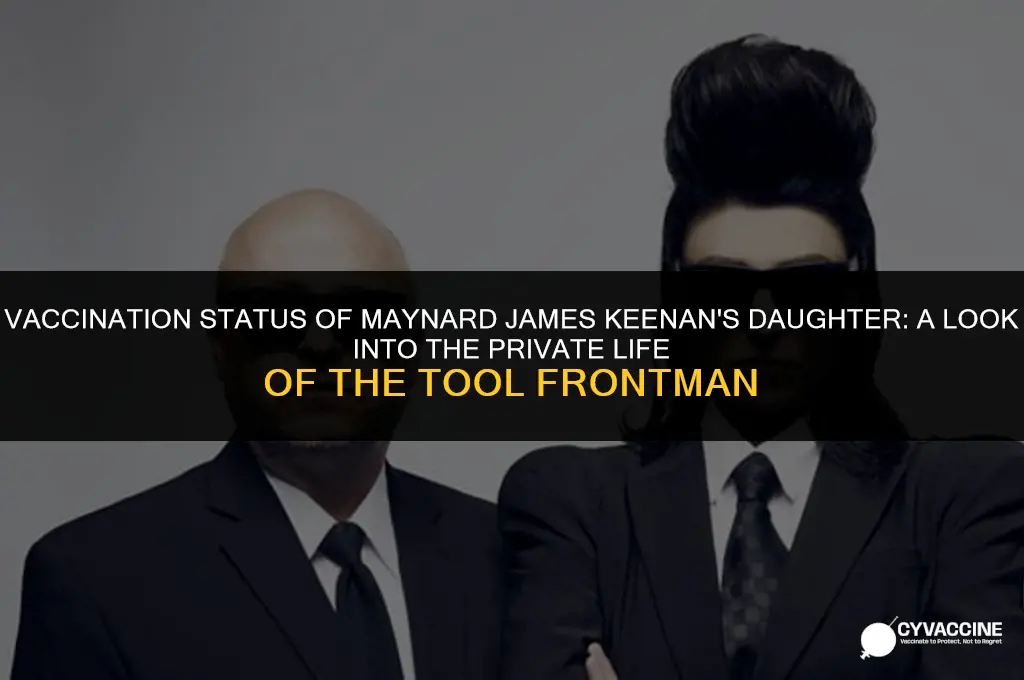 is maynard james keenans daughter vaccinated