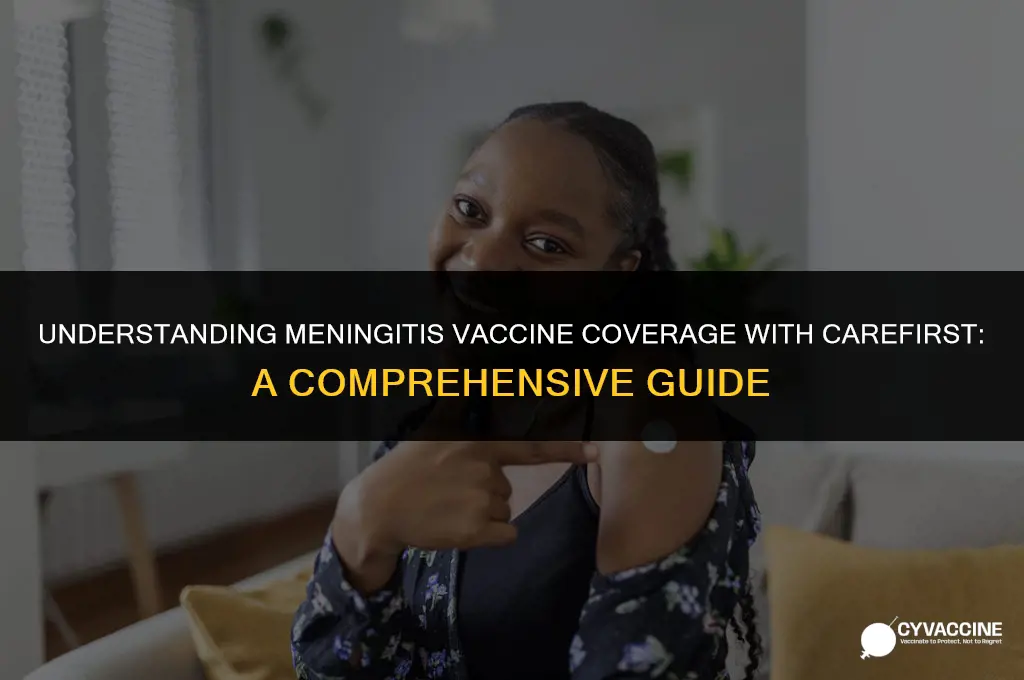is meningitis vaccine covered by carefirst