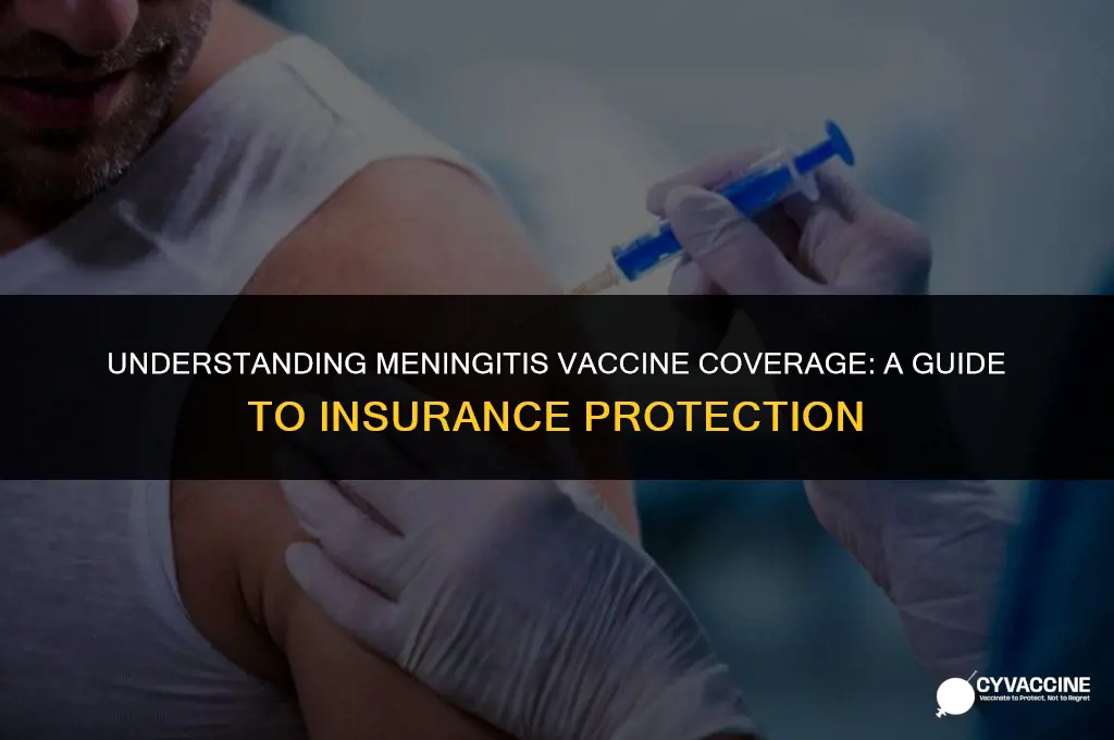 is meningitis vaccine covered by insurance