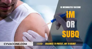Understanding Meningitis Vaccine Administration: IM vs. SubQ