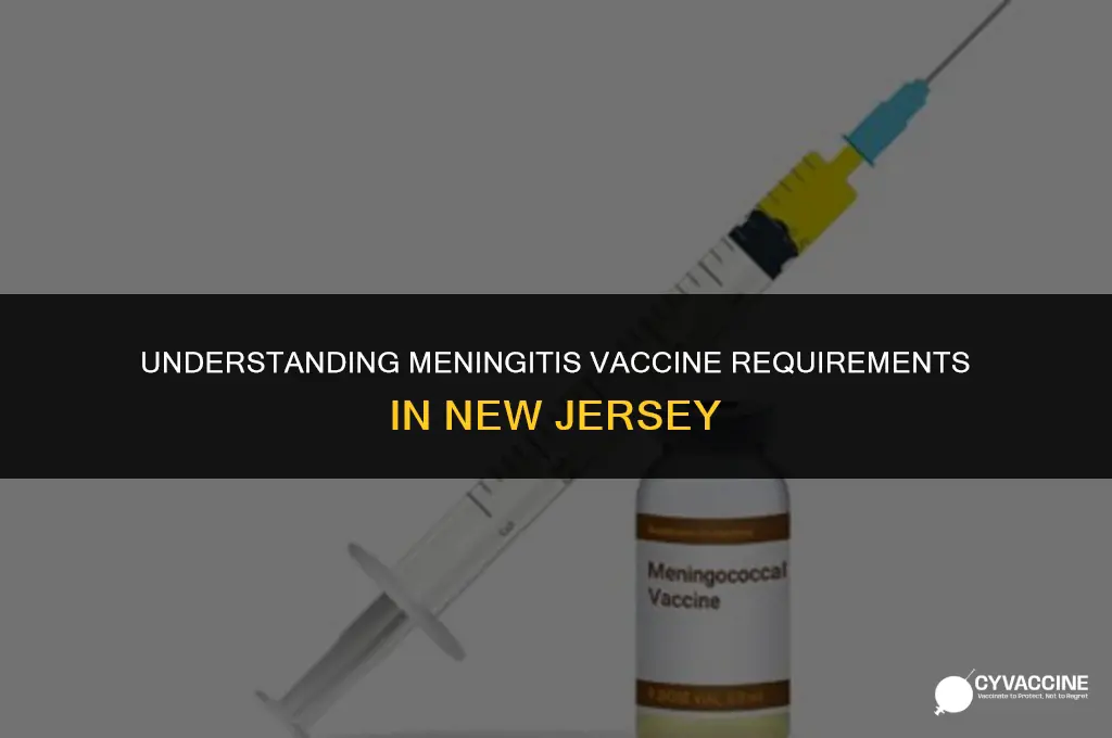 is meningitis vaccine mandatory in nj