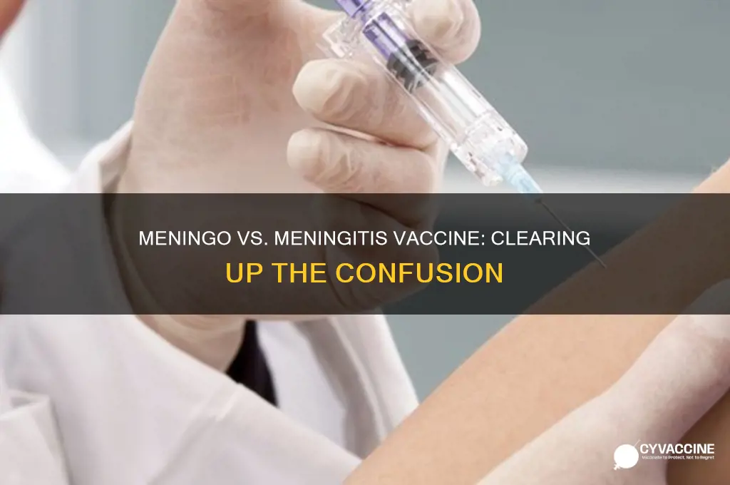 is meningo another name for the meningitis vaccine