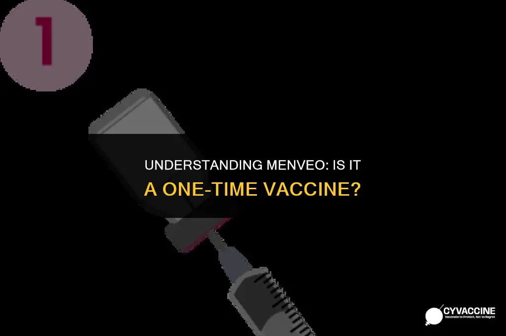 is menveo a one time vaccine