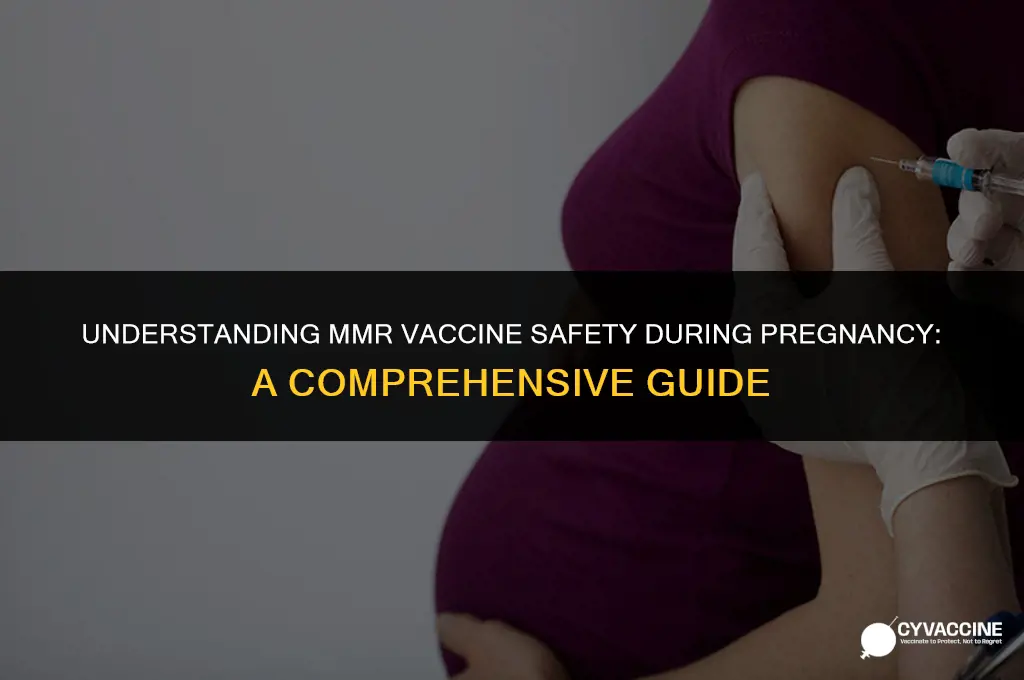 is mmr a live vaccine pregnancy