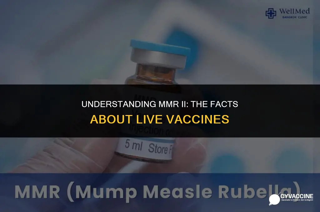 is mmr ii a live vaccine