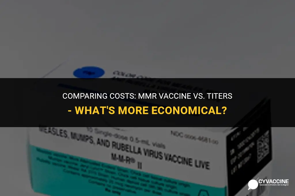 is mmr vaccine cheaper than titiers