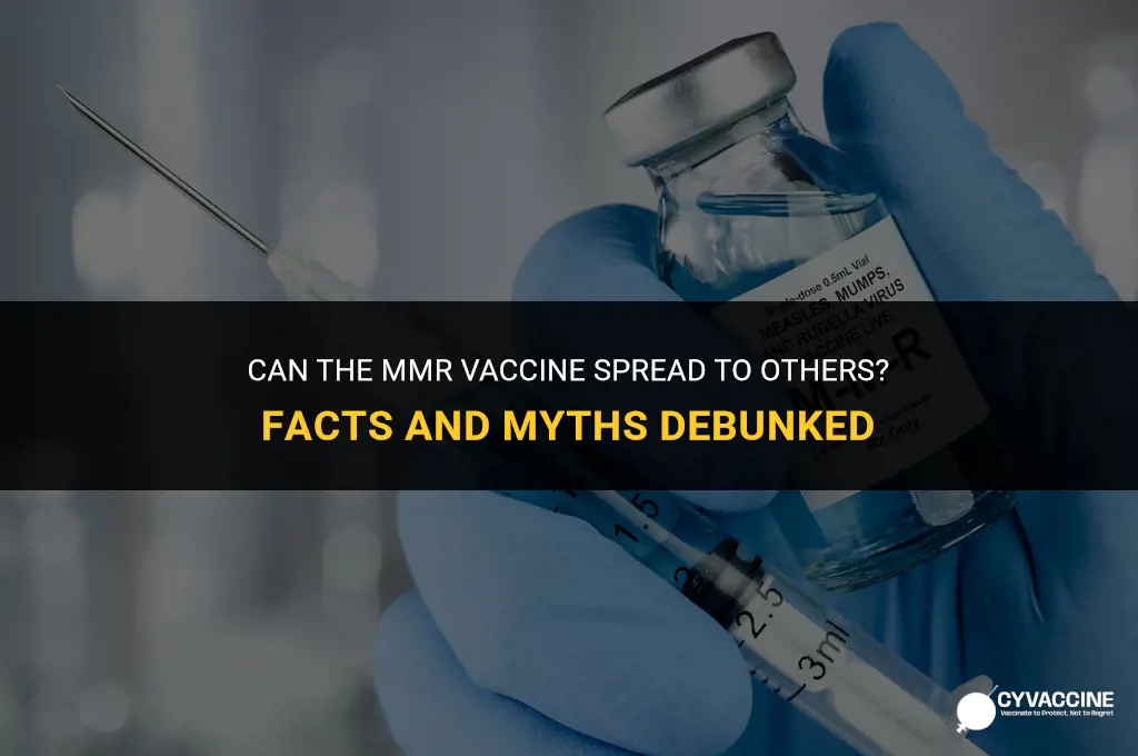 is mmr vaccine contagious to others