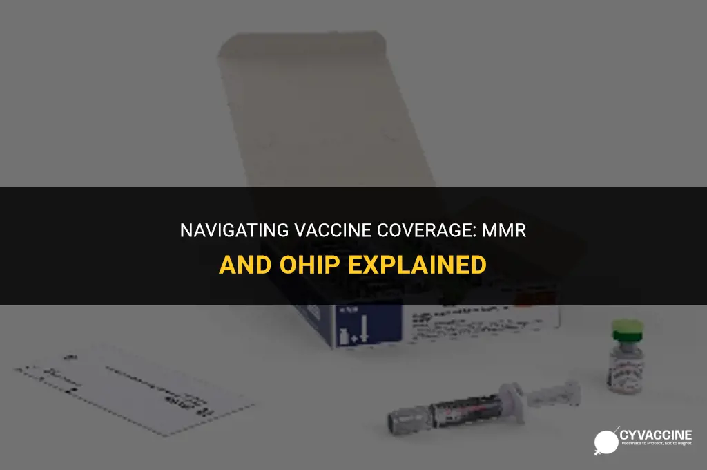 is mmr vaccine covered by ohip