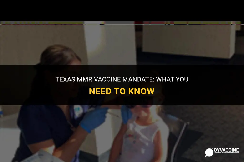 is mmr vaccine mandatory in texas