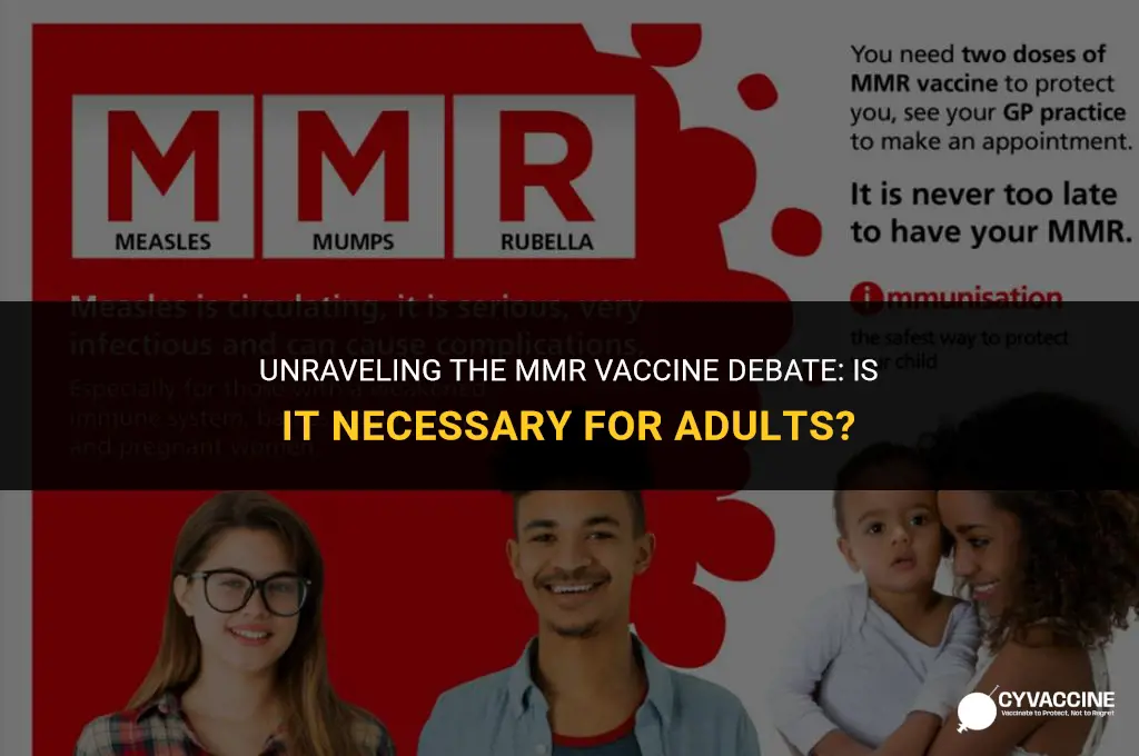 is mmr vaccine necessary for adults