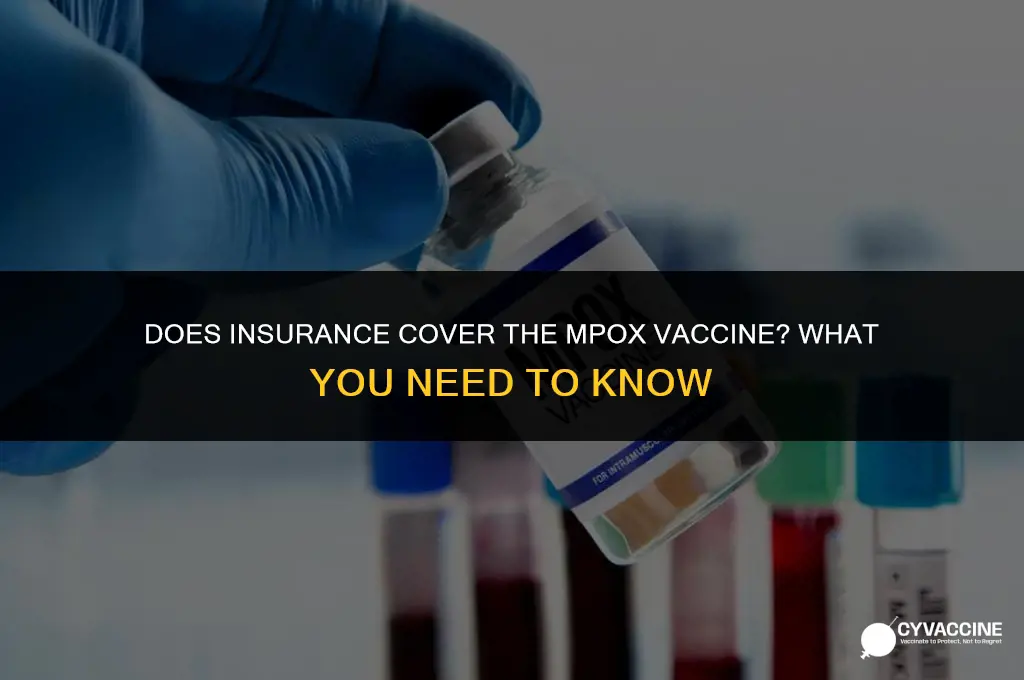 is mpox vaccine covered by insurance