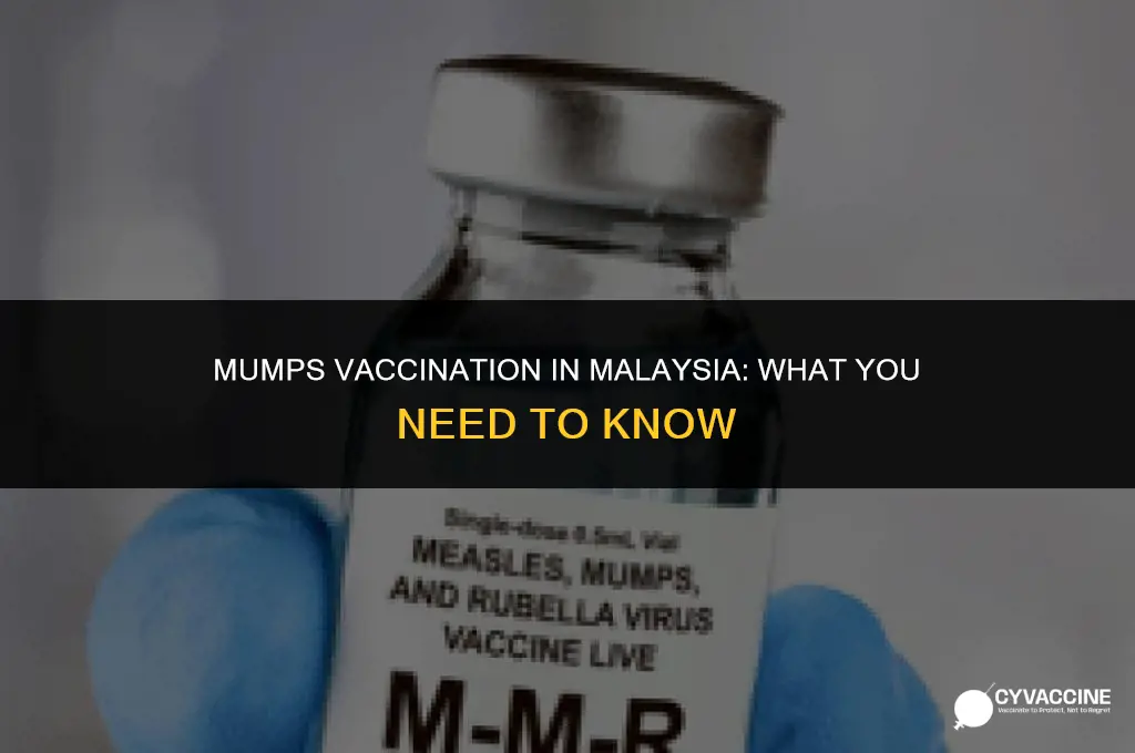is mumps included in malaysian vaccination