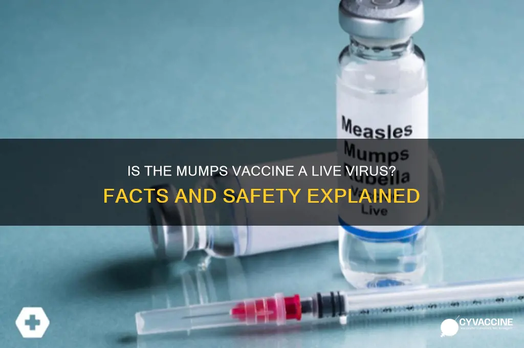 is mumps vaccine a live virus
