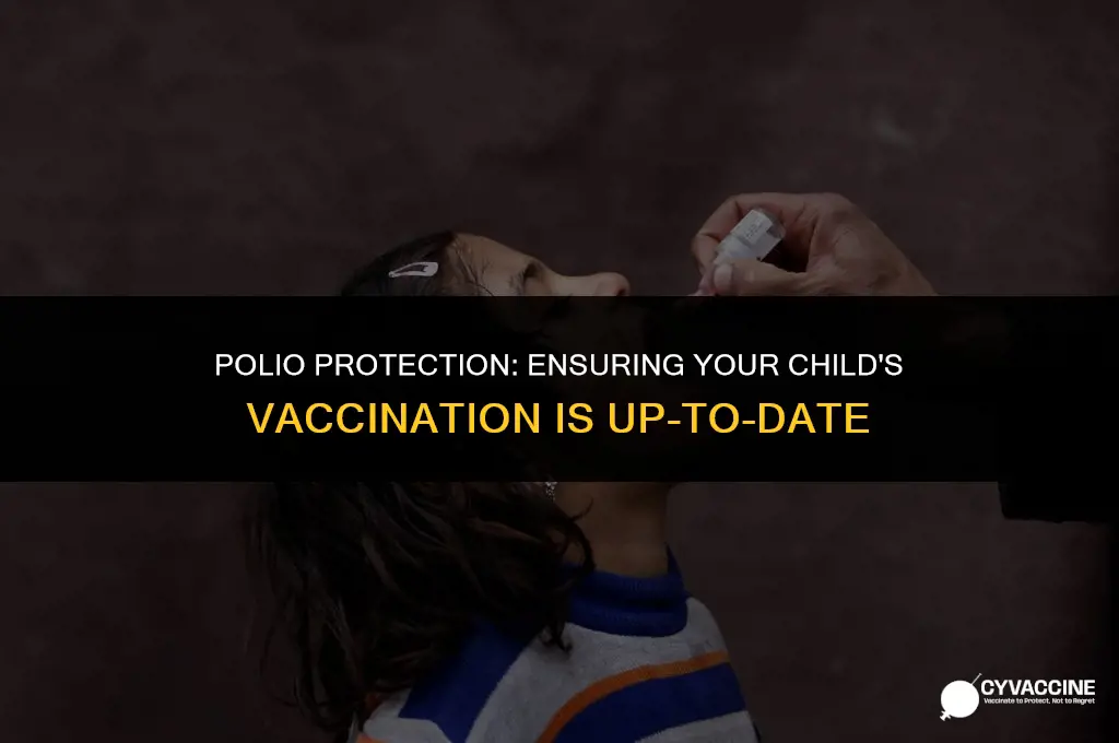 is my child vaccinated against polio