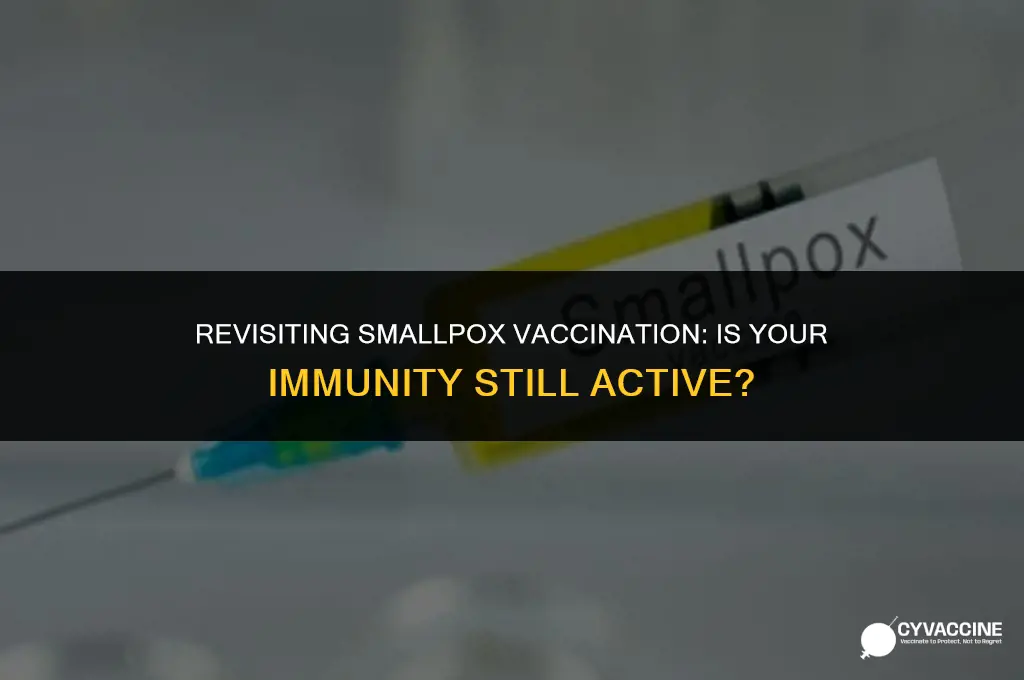 is my smallpox vaccination still good