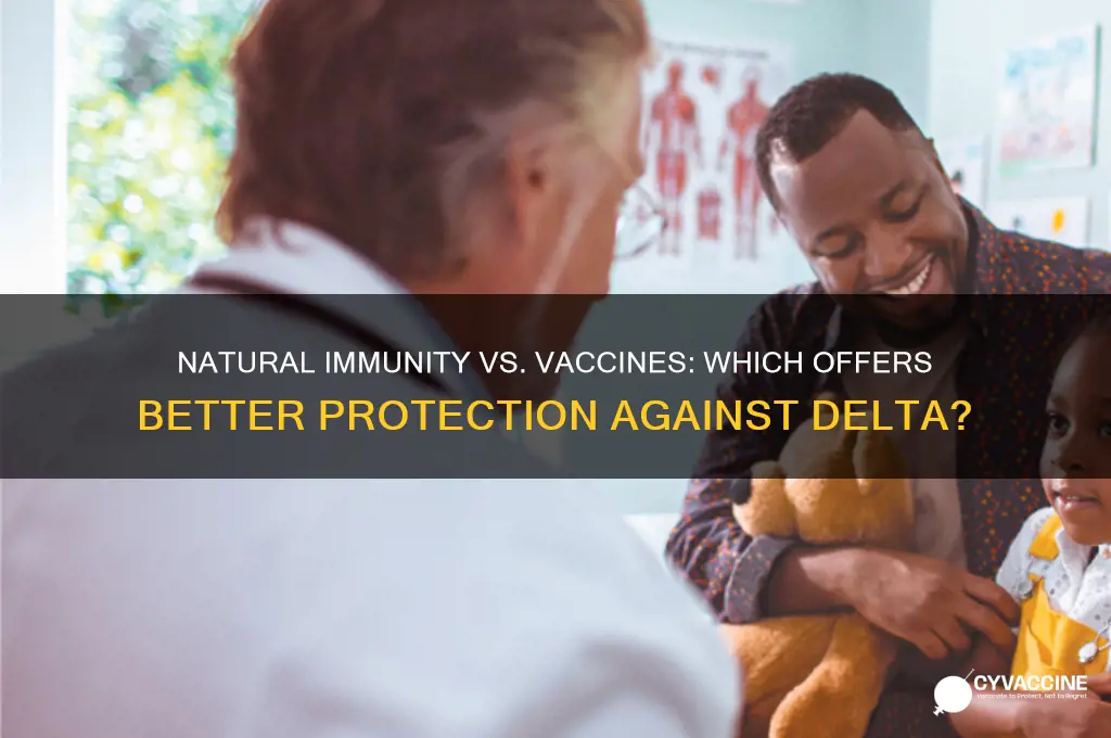 is natural immunity better than a vaccine for delta