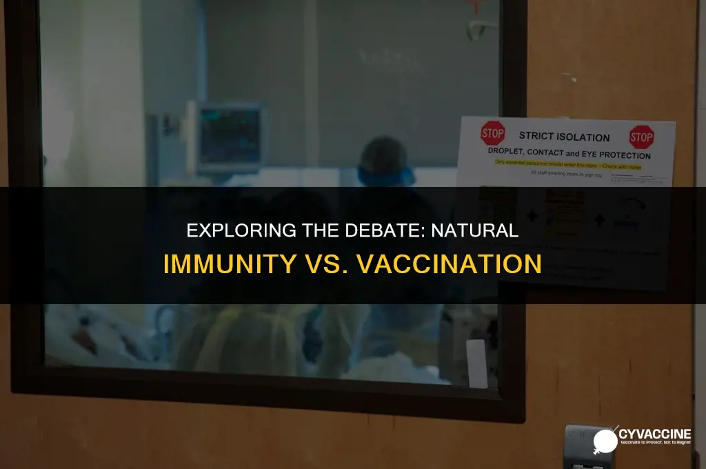 is natural immunization better than vaccines
