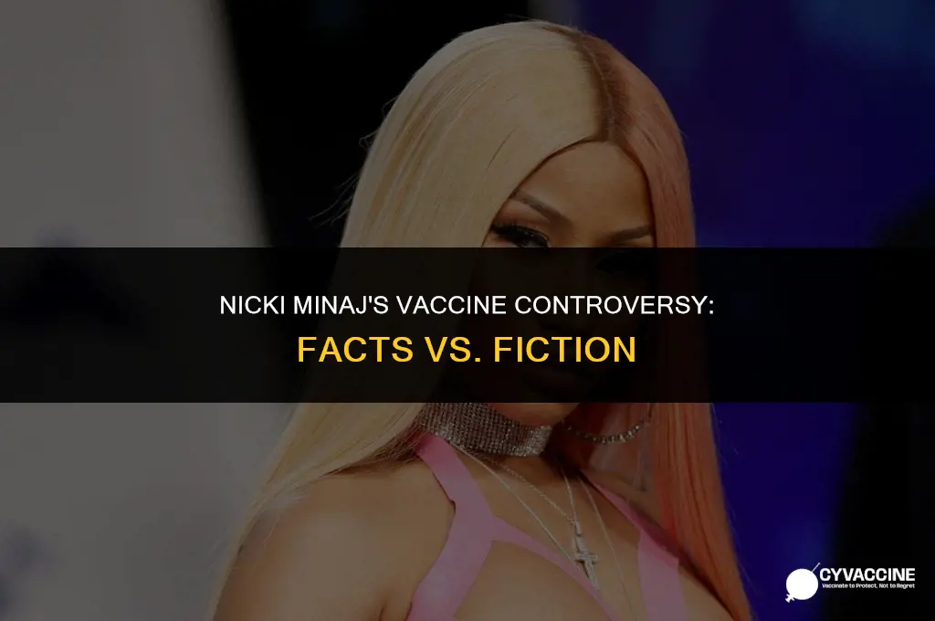 is nicki minaj against the vaccine