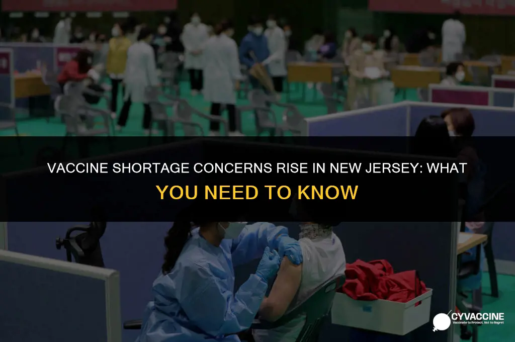 is nj running out of vaccine