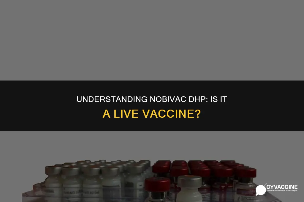 is nobivac dhp a live vaccine