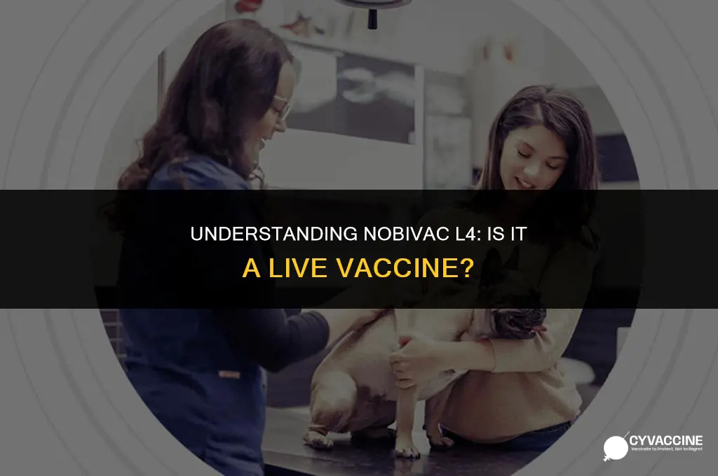 is nobivac l4 a live vaccine